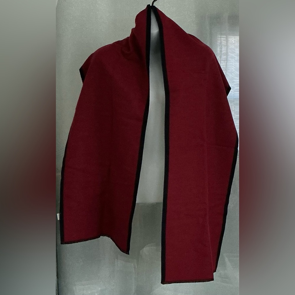 LUSM WOOL BLEND TWO TONE SCARF NWOT - Picture 3 of 5